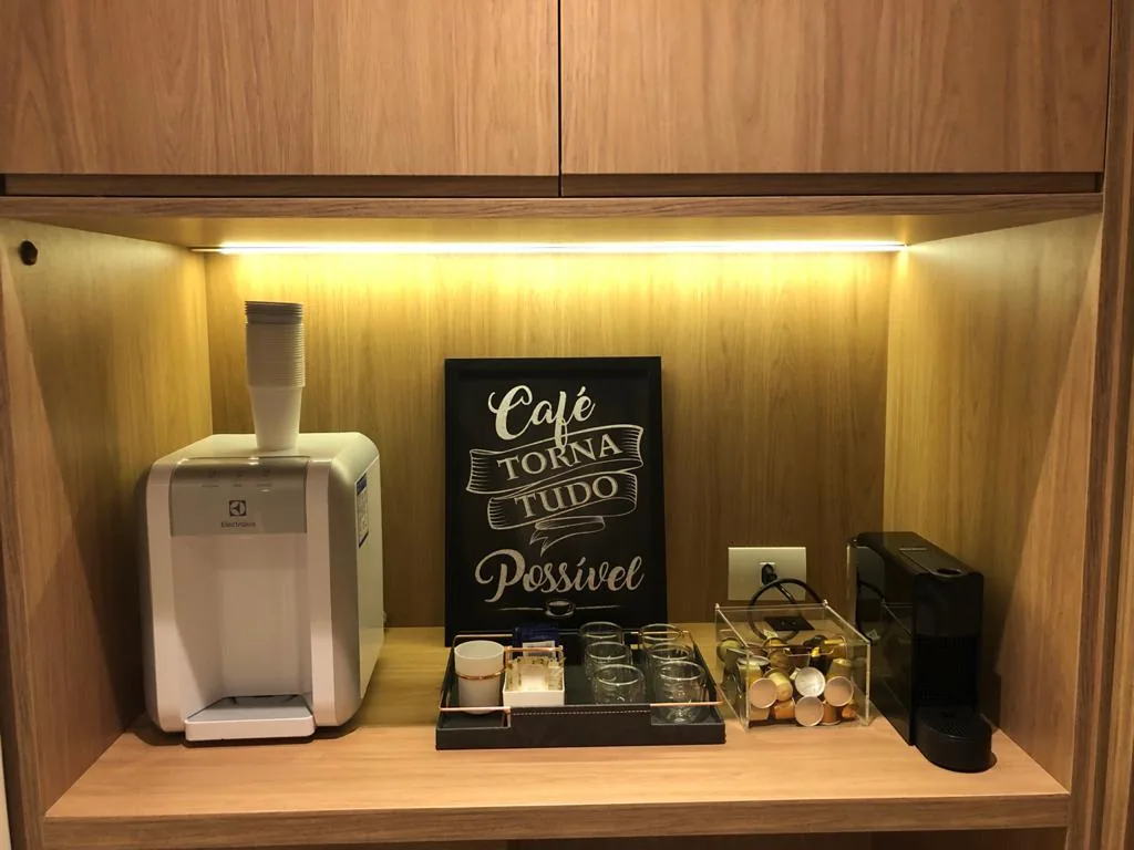 Espaço de café e recepção