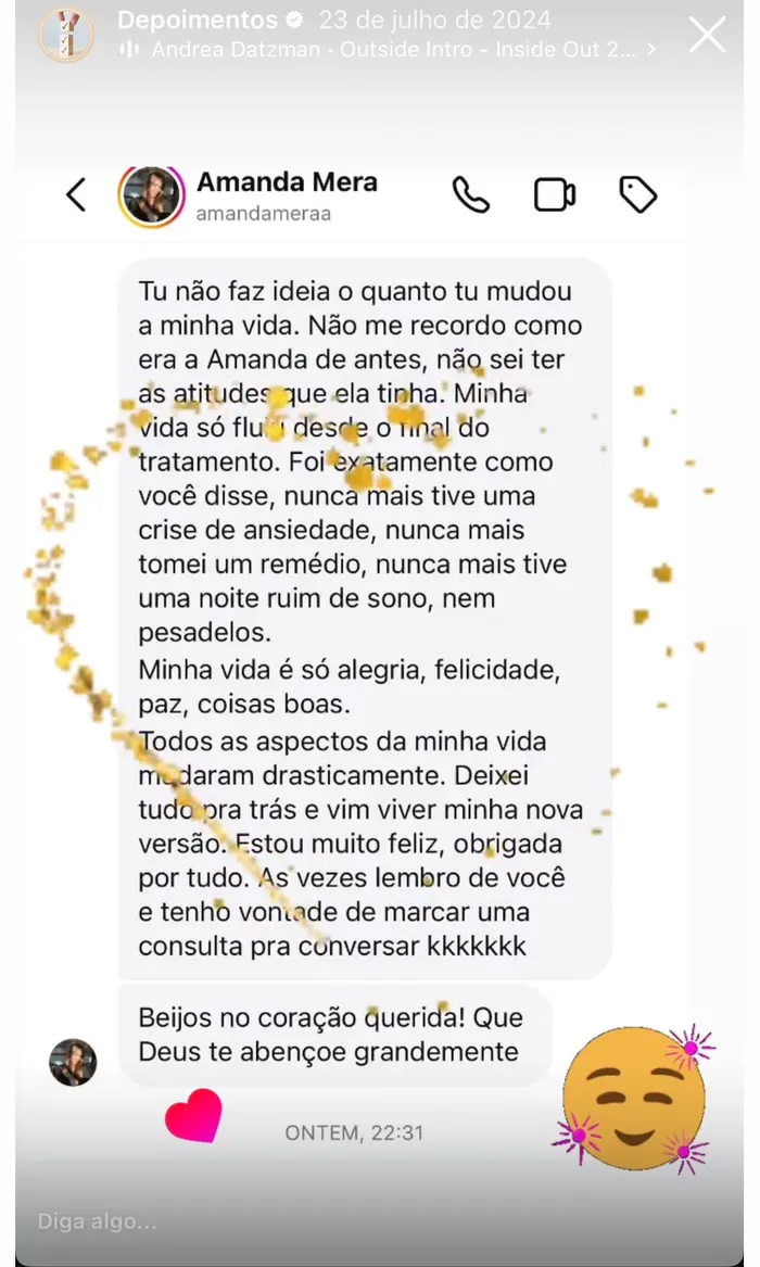 Depoimento de Amanda