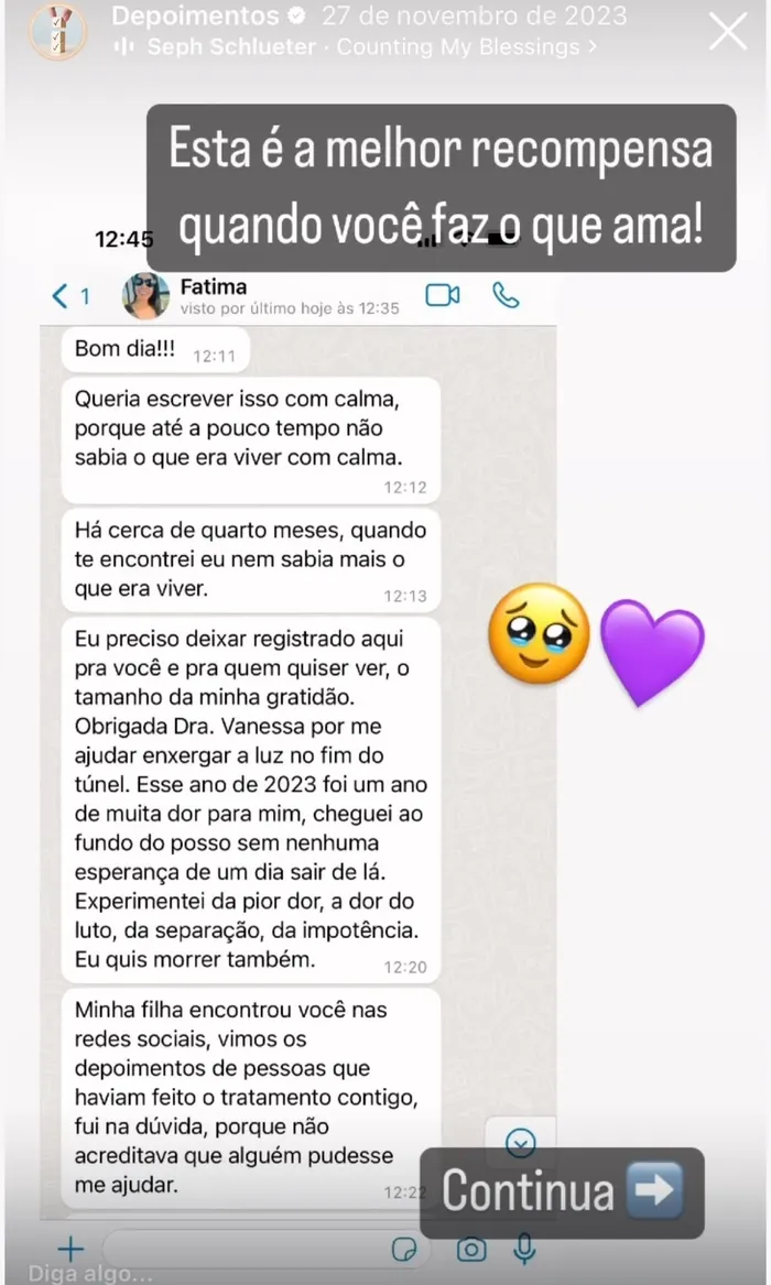 Depoimento de Fátima, parte 1
