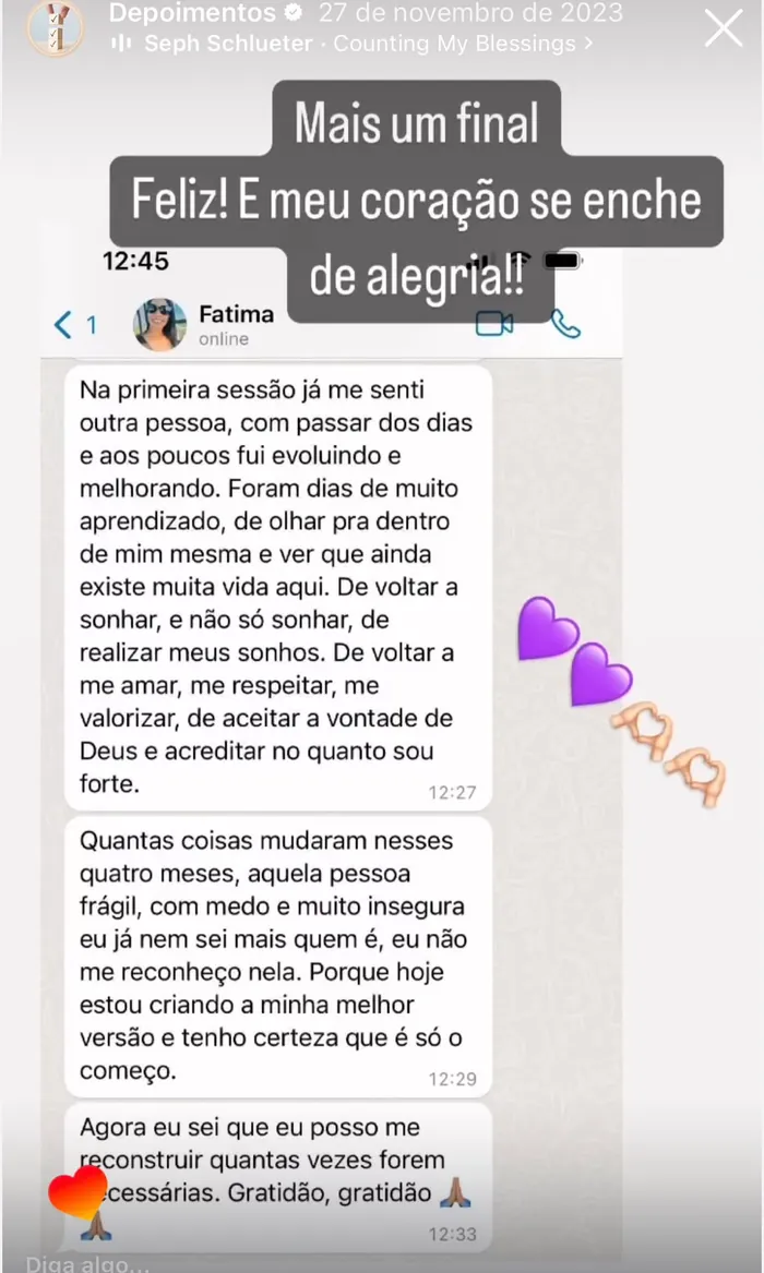 Depoimento de Fátima, parte 2