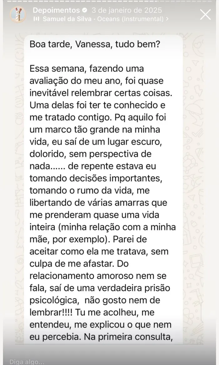 Depoimento de Samuel, parte 1